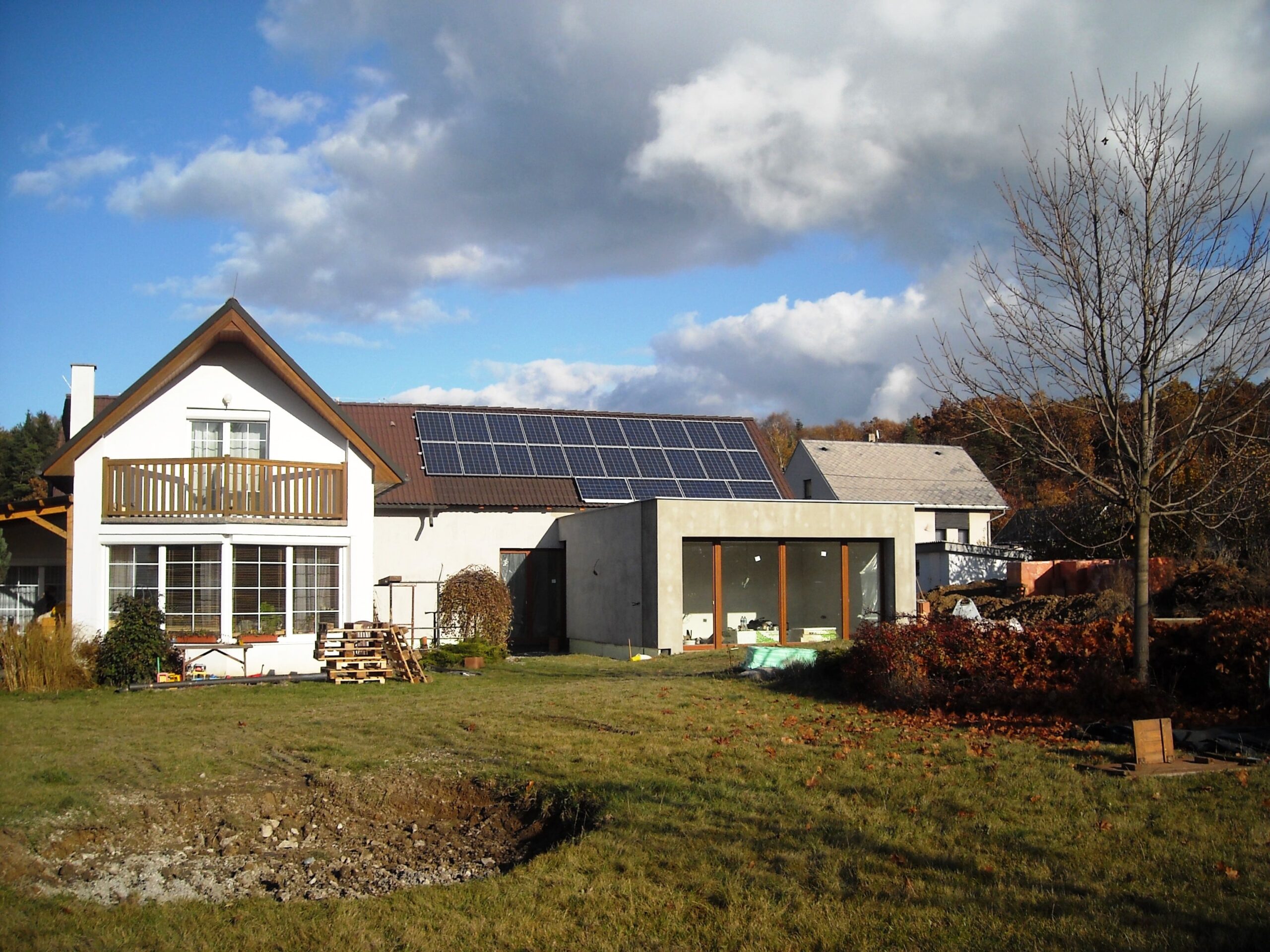 FVE v polykrystalické technologii o výkonu 4,8kWp na Kladensku